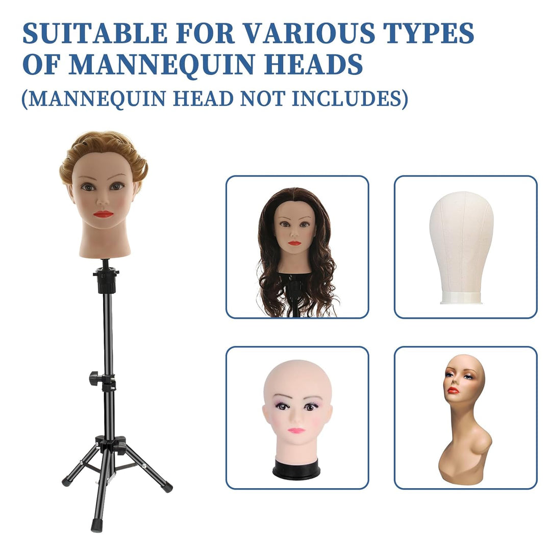 Puppenkopfständer Friseur Perückenständer Übungskopfhalter Übungskopfständer Übungskopf Stativ Train