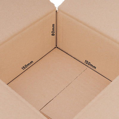 verpacking 200 Faltkartons Versandkartons DHL Kartons 150 x 150 x 80 mm, KK-05, 1-Wellig [KK-05] 150