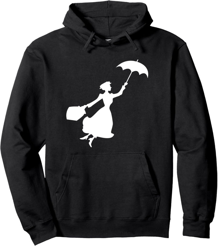 Mary Poppins Flying Silhouette Pullover Hoodie