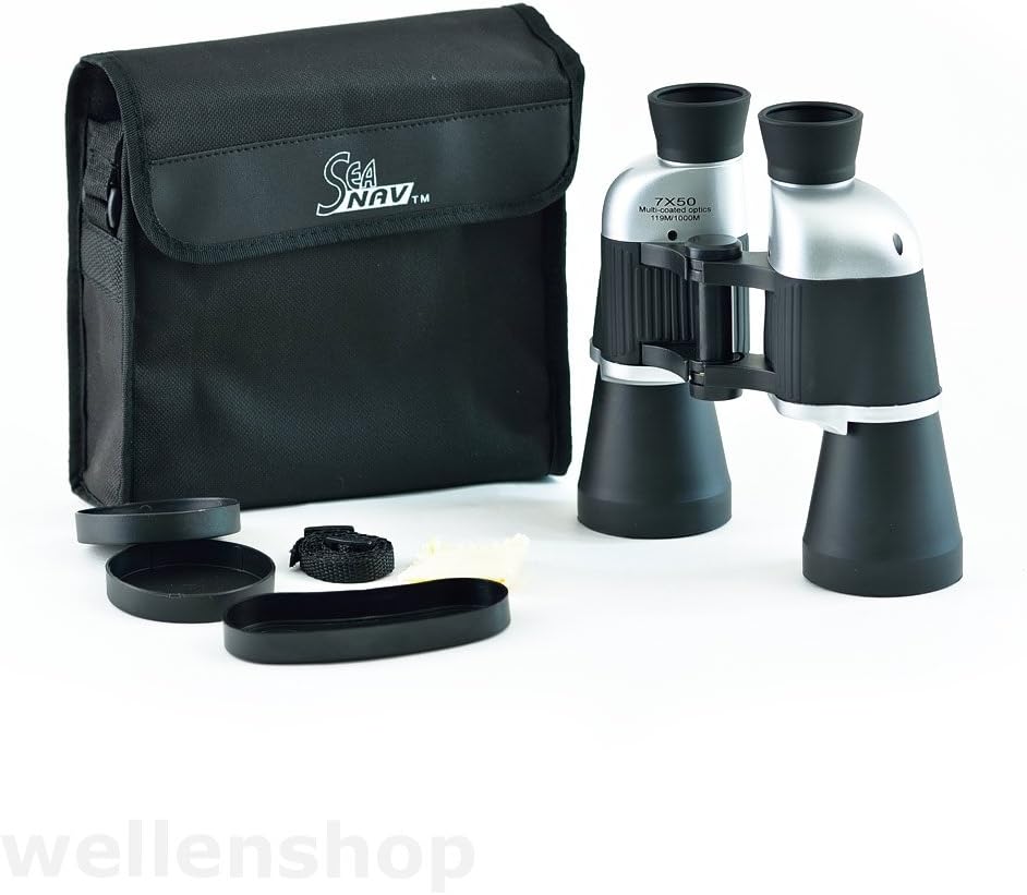 Fernglas 7 x 50 Center Fokus Porro BAK-4 mit Tasche