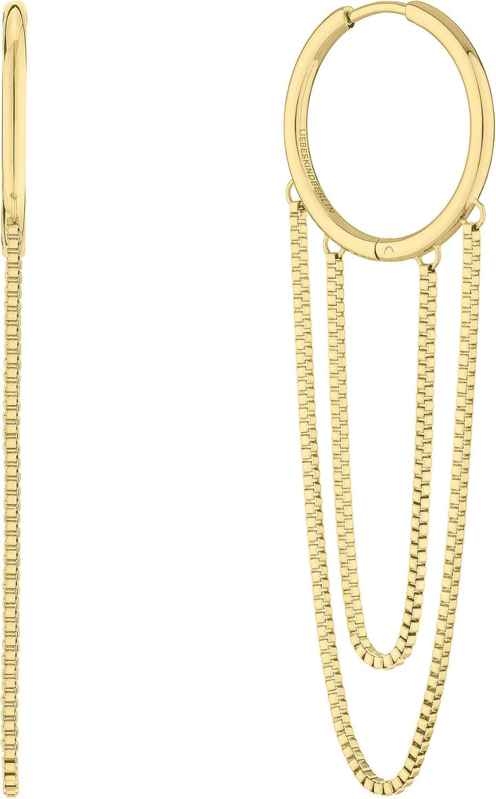 LIEBESKIND BERLIN Creole (Silber) LJ-0455-E-65 Gold Rund Kette, Gold Rund Kette