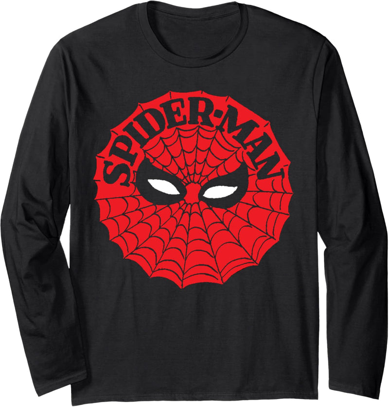 Marvel Spider-Man Mask Web Fill Langarmshirt