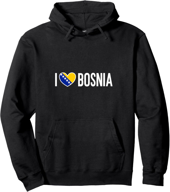 Ich liebe Bosnien und Herzegowina Bosnia Sarajevo Herz Liebe Pullover Hoodie