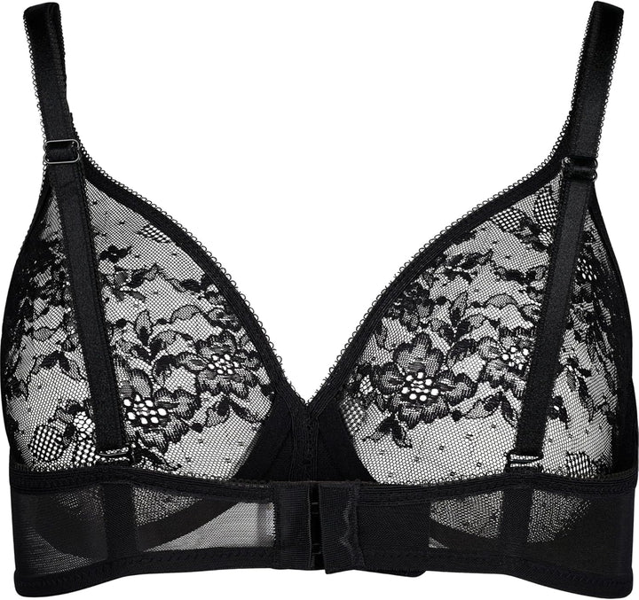 Gossard Damen Glossies Lace Sheer Bra BH, Undurchsichtige 70A Schwarz (Schwarz), 70A Schwarz (Schwar