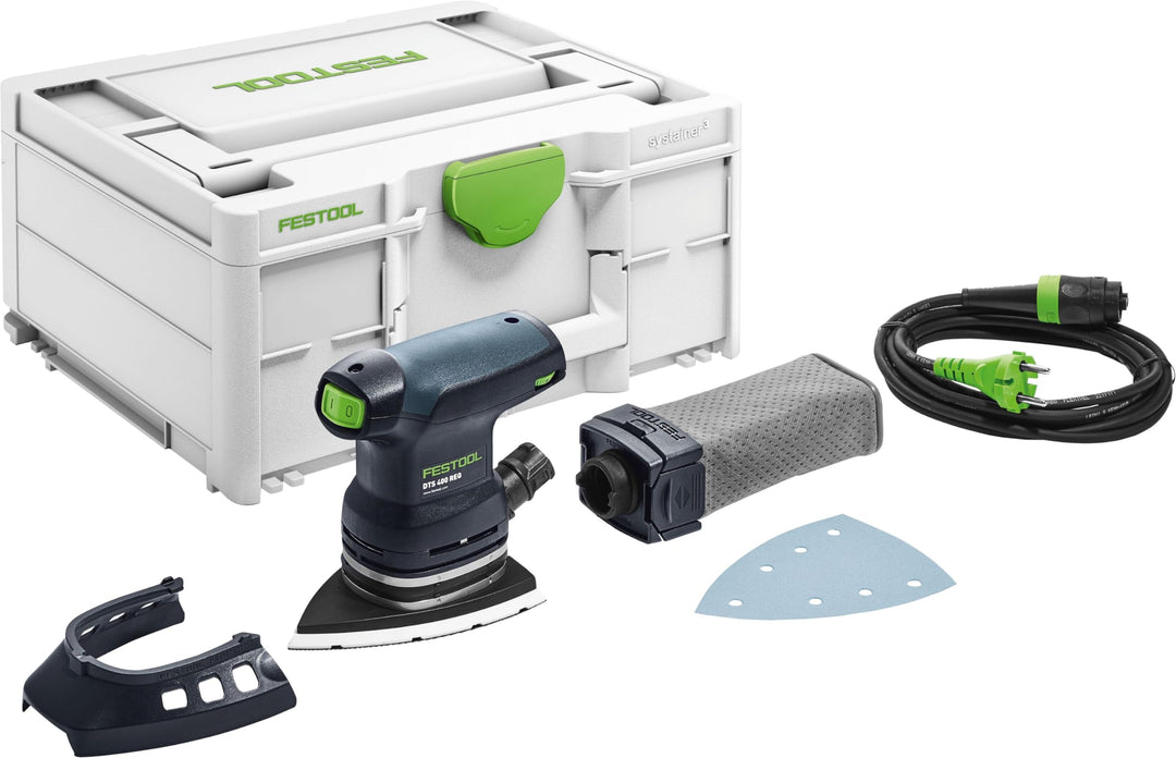 Festool Deltaschleifer DTS 400 REQ-Plus (mit Schleifschuh, Protector, Longlife-Staubfangbeutel), im