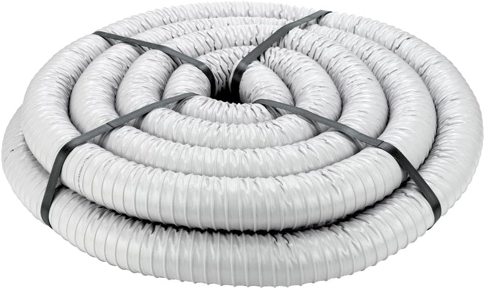 AIRGREY Absaugschlauch 60mm x 10m – Flexibler Gebläseschlauch, Lüftungsschlauch, Klimaschlauch – sch