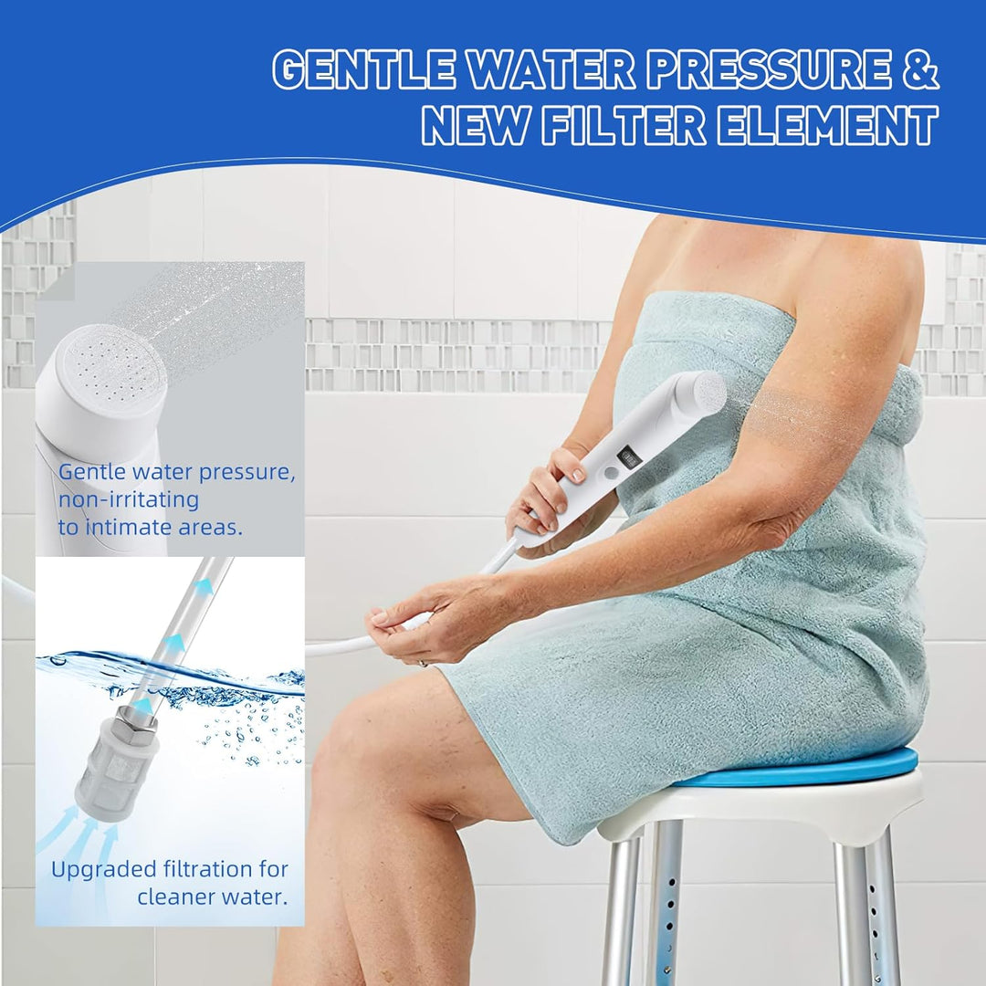 Portable Bidet, 2.5L Elektrisch Bidet, Reise Bidet Handbrause für Toilette Outdoor, Camping Flasche