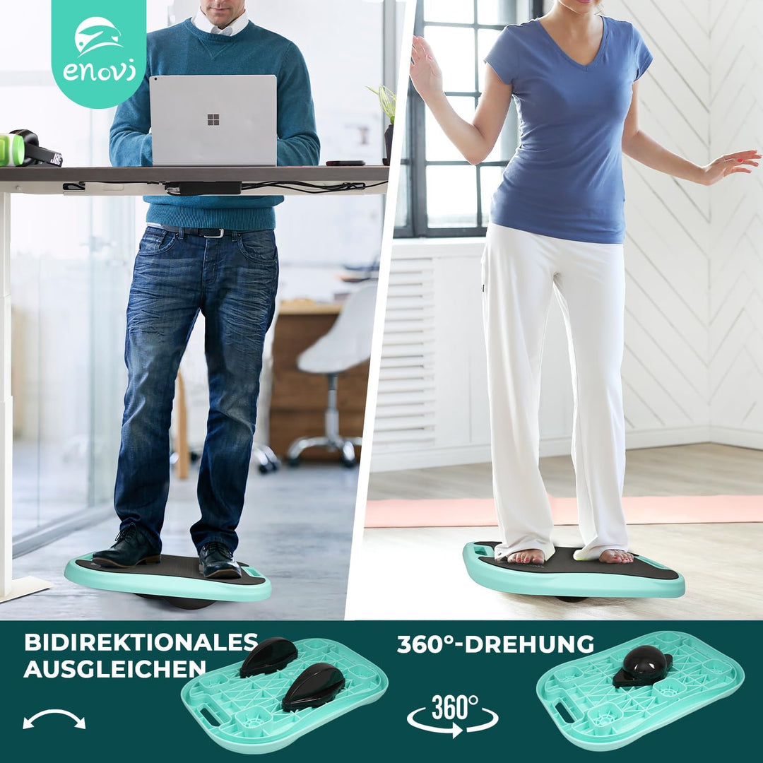 Stepper, Stepper Für Zuhause, Steppbrett mit Weichem Kissen und 2 Höhenverstellbaren Erhöhungen