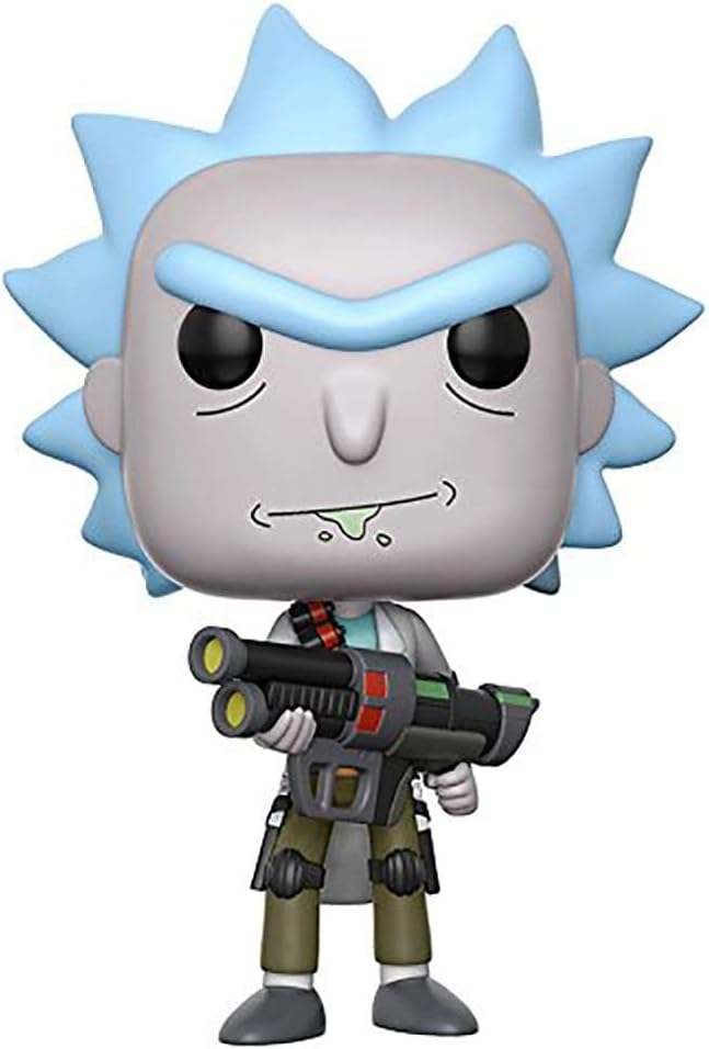 Funko 12439 Actionfigur Rick und Morty: Weaponized Rick Grau / Grau / Weiss, Grau / Grau / Weiß