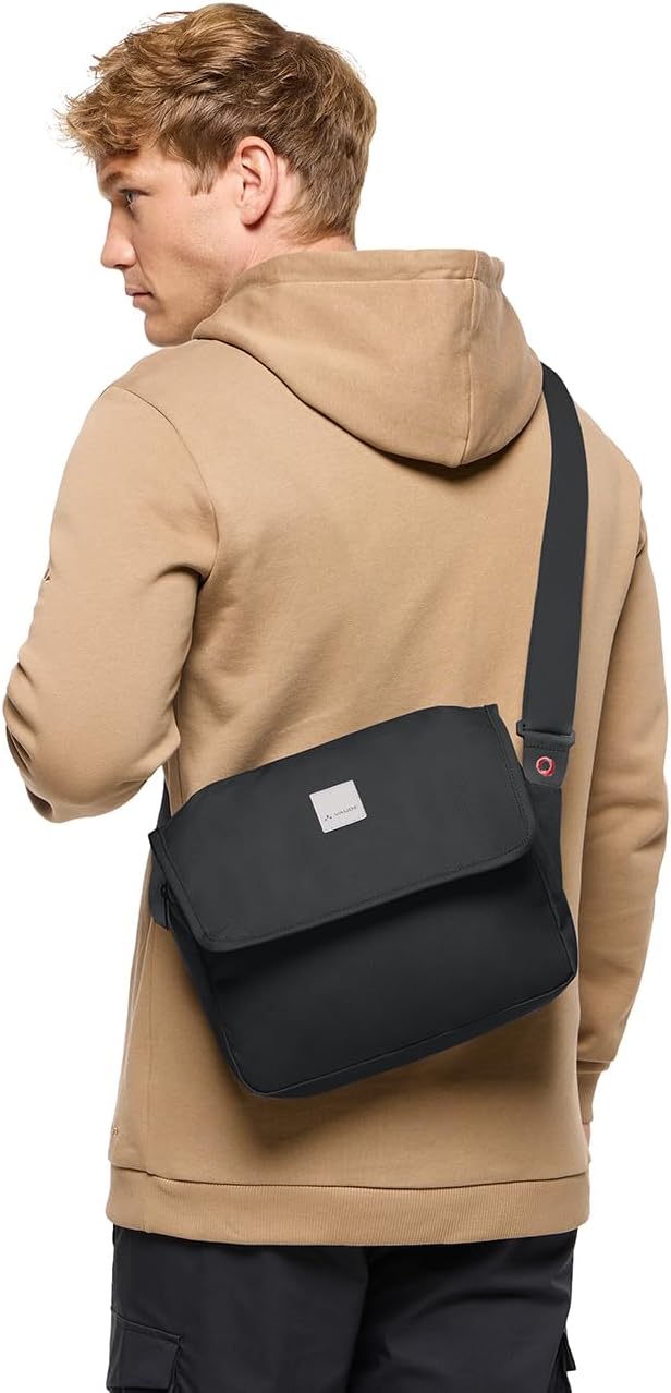 VAUDE Damen Herren Umhängetasche Coreway Messenger 6 One Size Mittelgrosse Schwarz, Mittelgrosse Sch