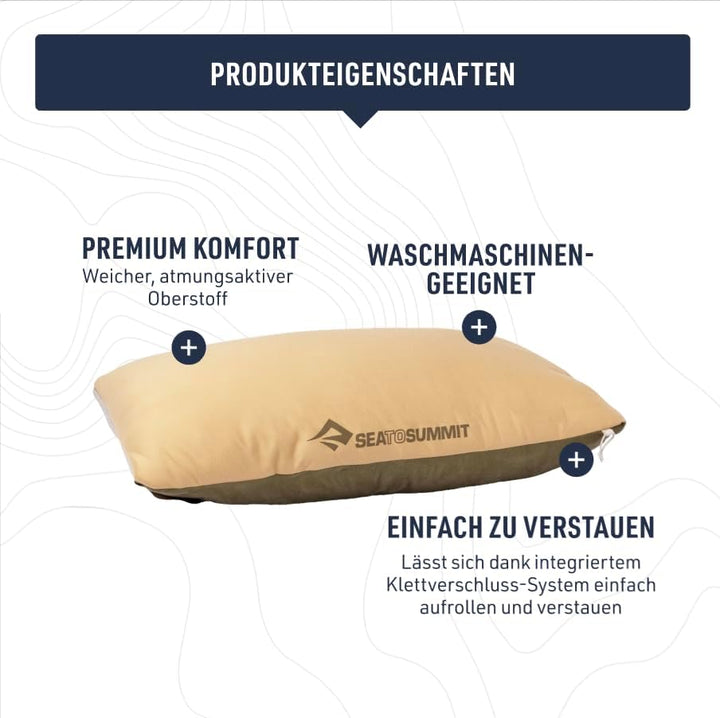 Sea to Summit FoamCore Camping- und Reisekissen, Regulär (34 x 24 cm), Seestern Starfish Normal (34