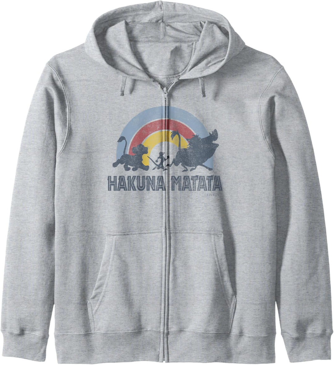 Disney The Lion King Hakuna Matata Distressed Rainbow Logo Kapuzenjacke
