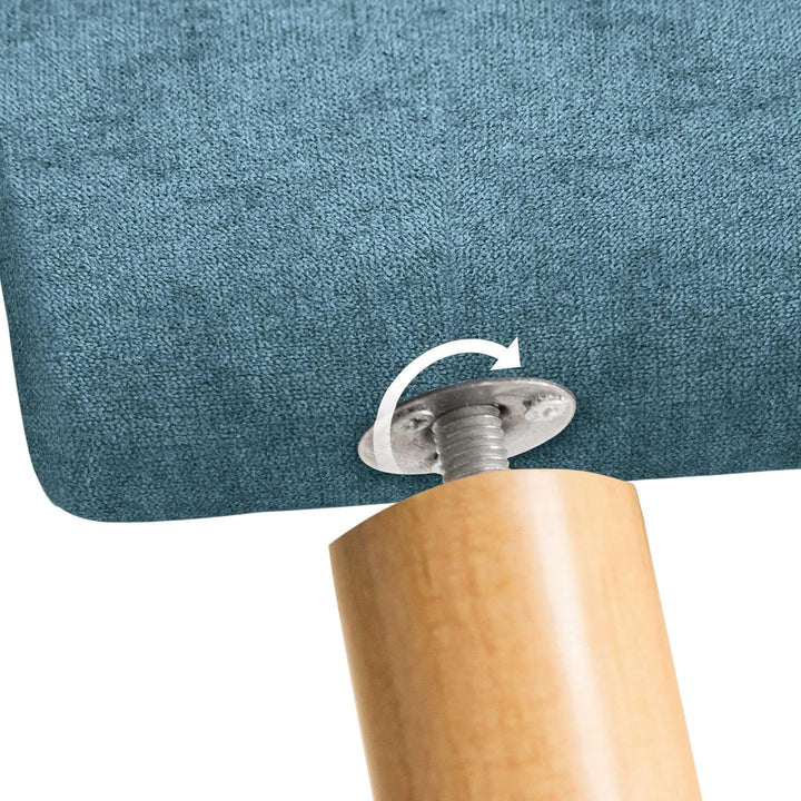 DHOME Kunstleder oder Stoff Kopfteil AQUALINE Pro mit 2 Reihen von Knöpfen gepolstertes Kopfteil Lux