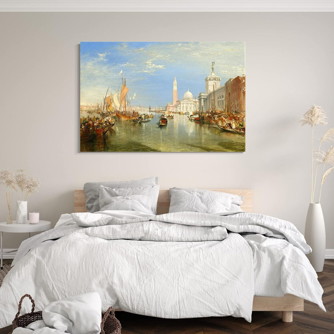 Printed Paintings Leinwand (120x80cm): William Turner - Venice: The Dogana and San Giorgio Maggio 12
