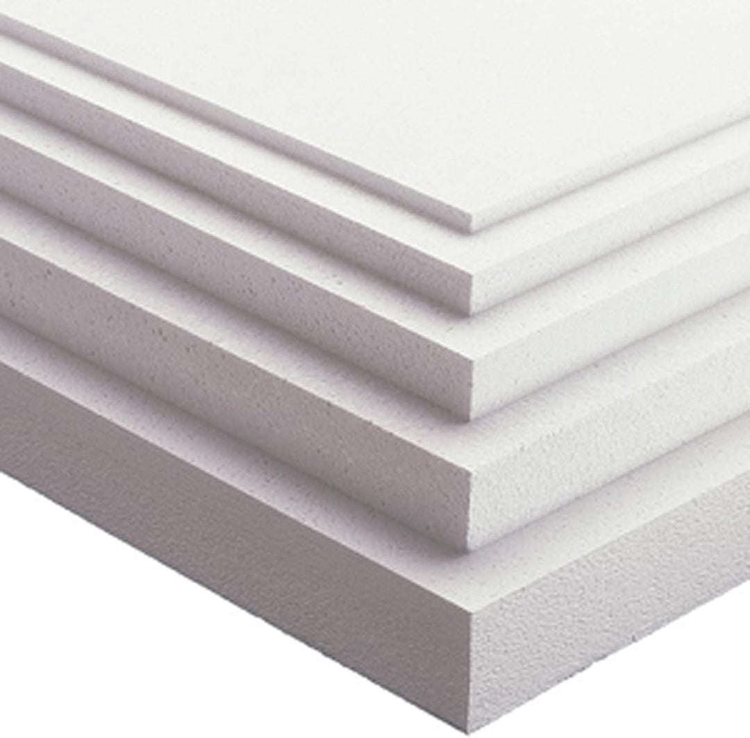 10 Stück Mehrzweck Styropor-Platten 100 x 50 cm Dicke 1 cm Dichte kg/qm 15