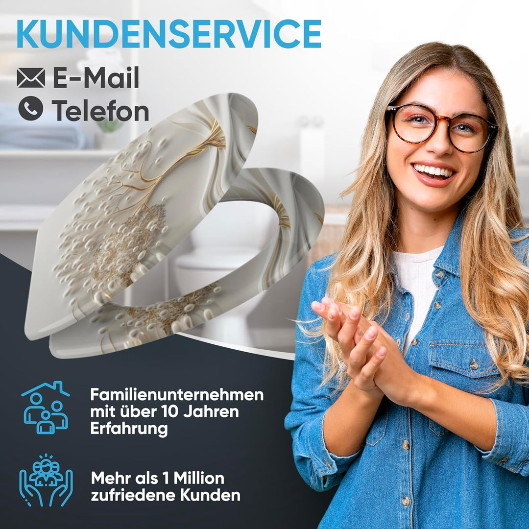 Sanilo WC Sitz mit Absenkautomatik, viele neue Toilettendeckel zur Auswahl, hochwertige Oberfläche,