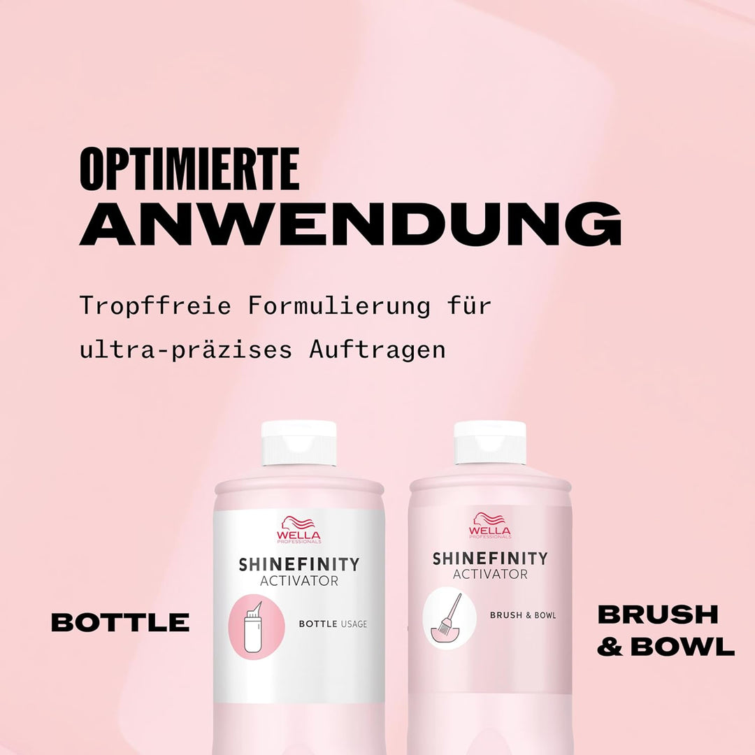 Wella Professionals Shinefinity Activator - Bottle – 2% Entwickler für schnelles Auftragen mit der F