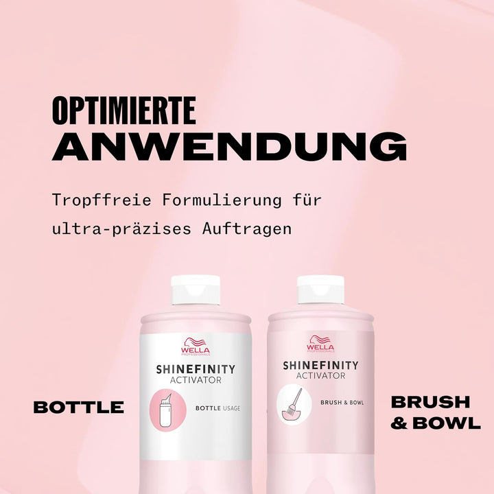 Wella Professionals Shinefinity Activator - Bottle – 2% Entwickler für schnelles Auftragen mit der F
