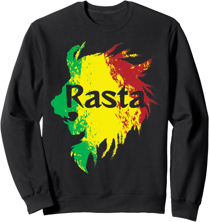 Jamaica Reggae Reggea Rastafari Palmen Löwe Jamaika Sweatshirt