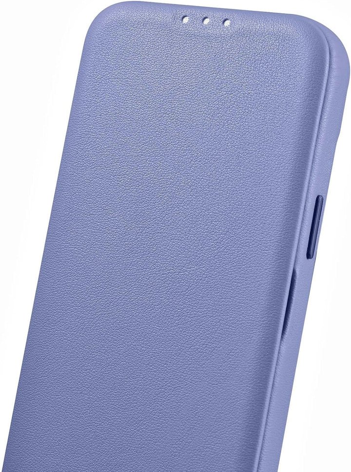 Mobiskin Hülle kompatibel mit Apple iPhone 14 (6,1 Zoll), Handyhülle mit echtem Leder, Case, Schutzh