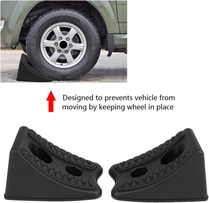 Auto Rad Unterlegkeil, Hochleistungs Gummi Rad Unterlegkeile für Autos Kofferraum RV Traier, rutschf