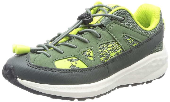 Jack Wolfskin Villi Sneaker Low K Unisex Kinder Walking-Schuh, 27 EU Hedge Green