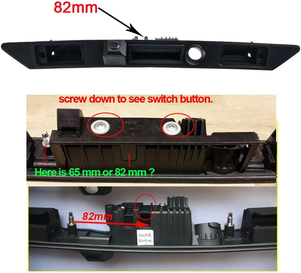 Wasserdicht Nachtsicht Auto Kofferraum Griff Rückfahrkamera Rückfahrkamera für A3 A4 A6L A6 A8L A8 Q