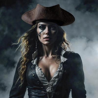 keland Piratenhut Piraten Dreispitz Hut Leder Herren Damen Pirate Hat Erwachsene
