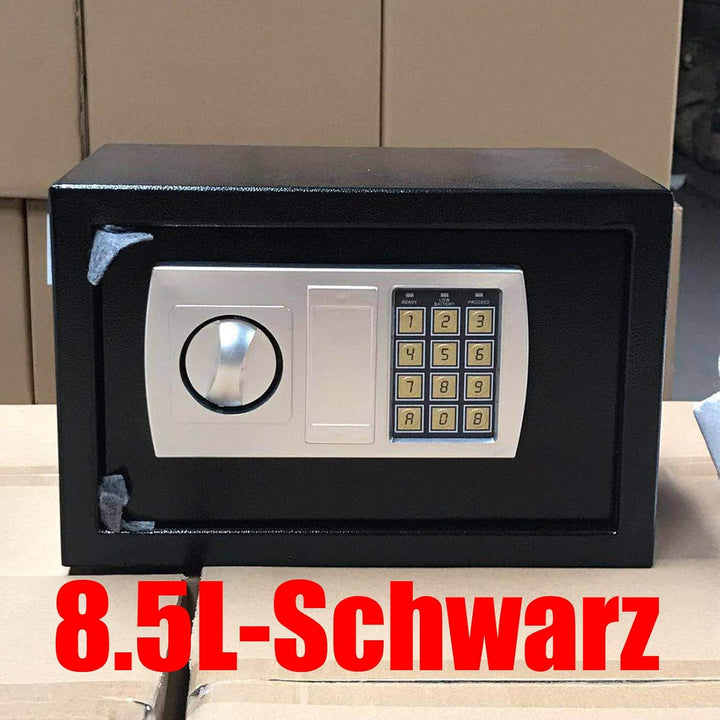 Tresor Möbeltresor Doppelbartschloss Eisenstahl Safe mit elektronischem Zahlenschloss und 2 Schlüsse