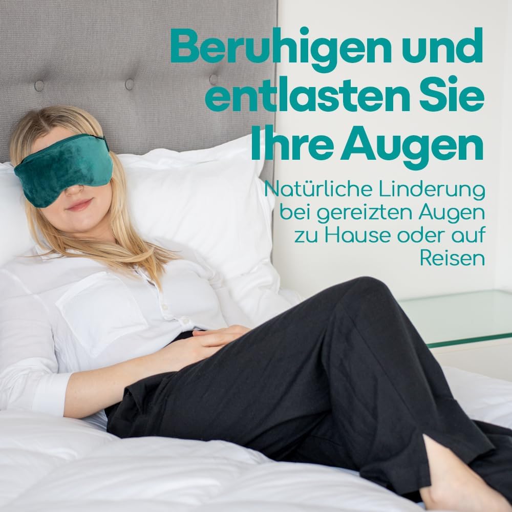 Medi Grade Augenmaske Kühlend und Wärmend - 2-in-1 Aktivierung in der Mikrowelle – Migräne Maske - W
