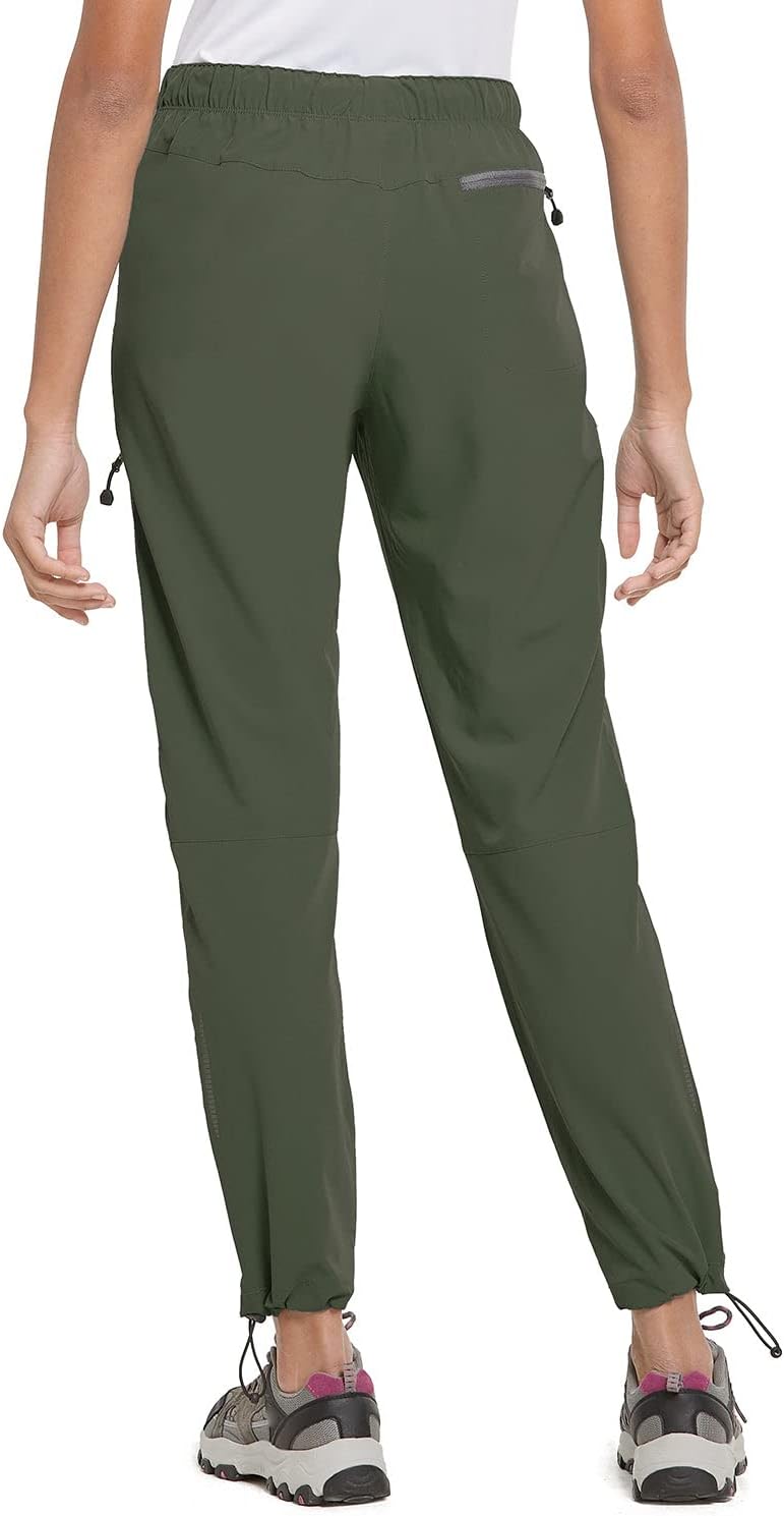 BALEAF Damen Outdoorhose Wanderhose Wasserdicht Schnelltrocknend Leicht Trekkinghose Capris UV Schut