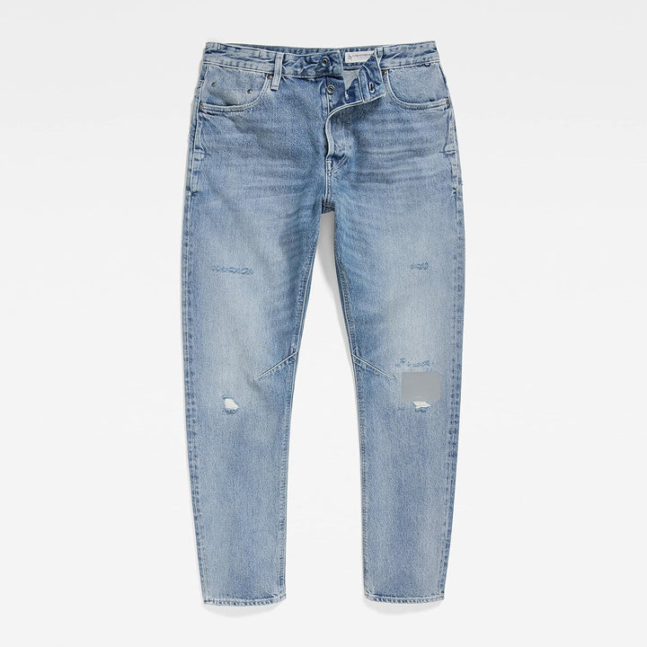 G-STAR RAW Herren A-STAQ Tapered Jeans, 27W / 32L Blau (Sun Faded Air Force Blue Destroyed)