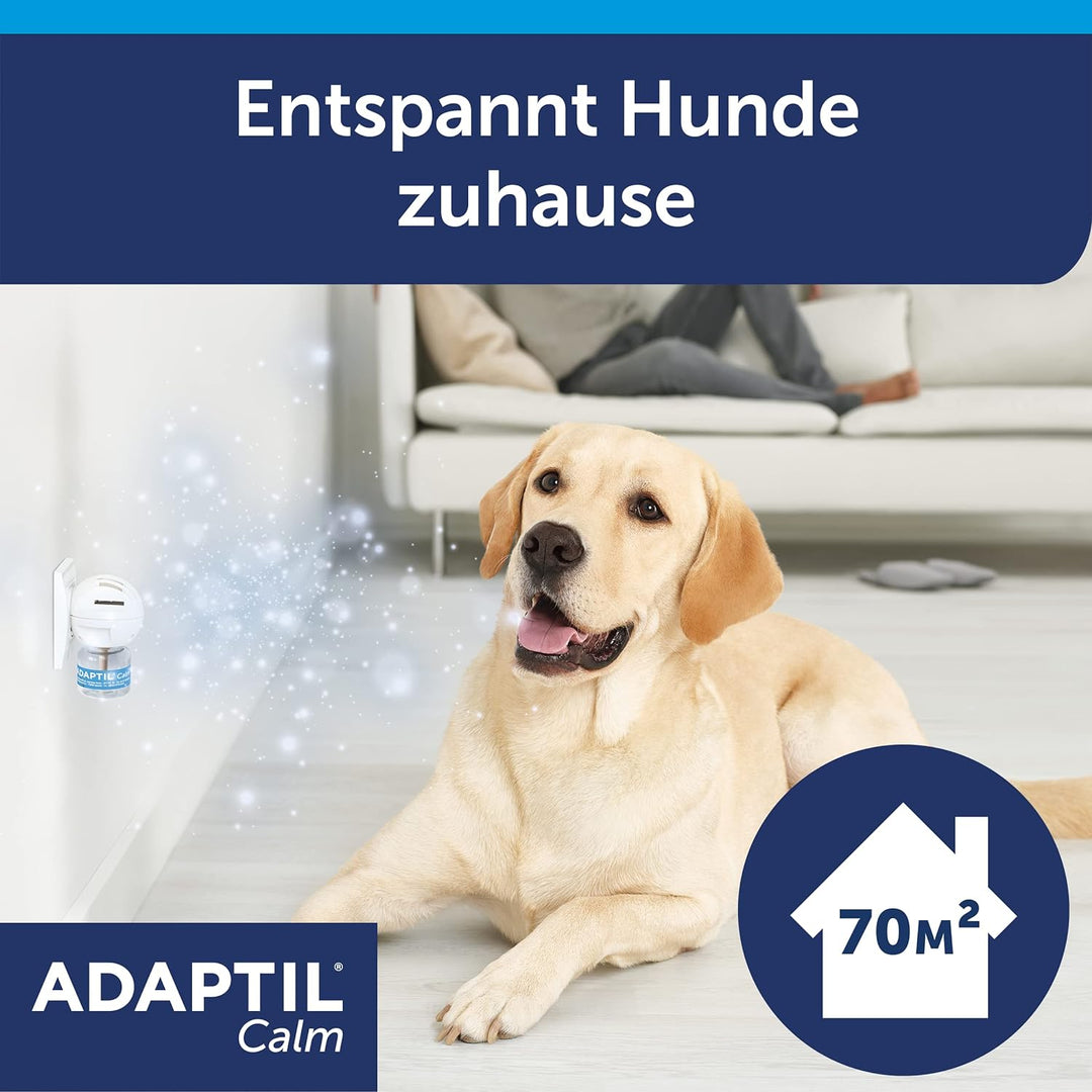 ADAPTIL Calm Nachfüllflakon für Hunde | Pheromone zur Reduktion von ängstlichem Verhalten, Feuerwerk