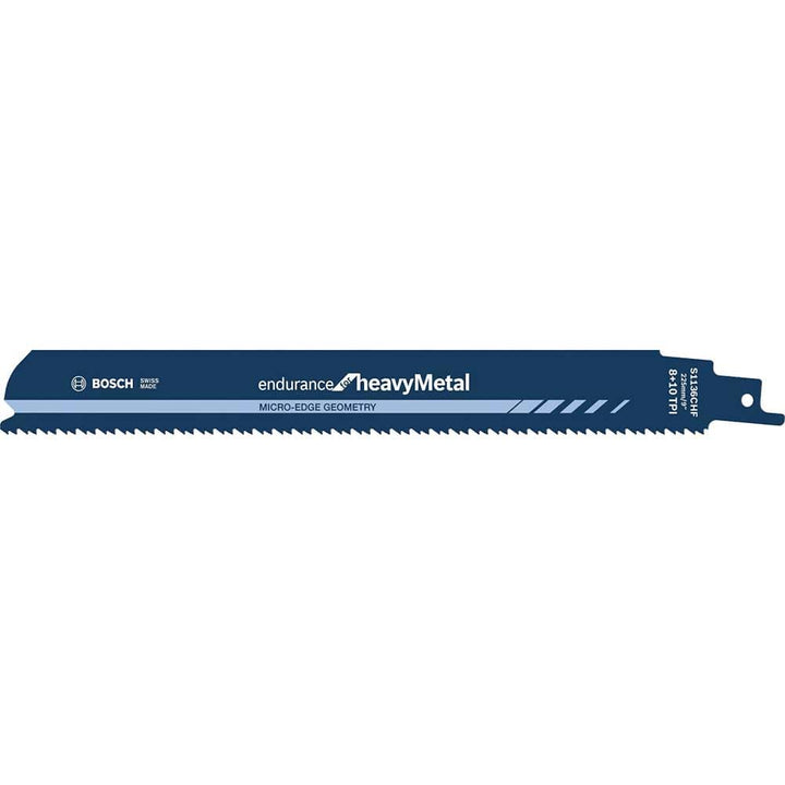 Bosch Professional 5 Stück Säbelsägeblatt S 1136 CHF Endurance for Heavy Metal (für Metall, 225 x 25