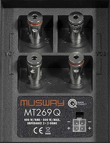 Musway MT269Q DUAL-BASSREFLEX-System 2X 6x9 Subwoofer