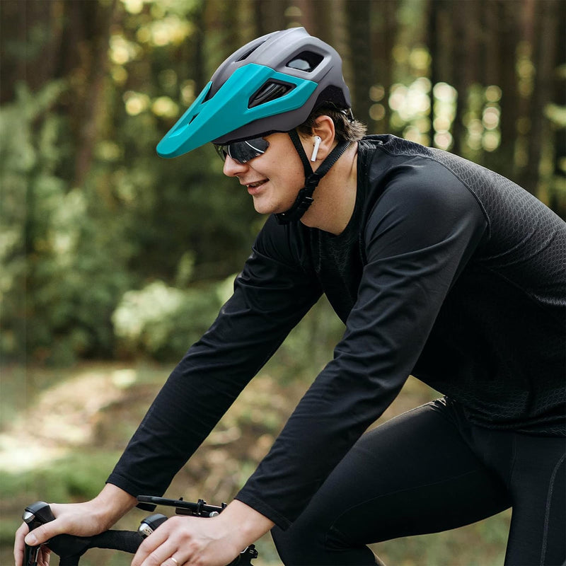 Hsility Fahrradhelm für Herren, Mountainbike, Sicherheit und stilvoll, luftige Belüftung, leicht, ve