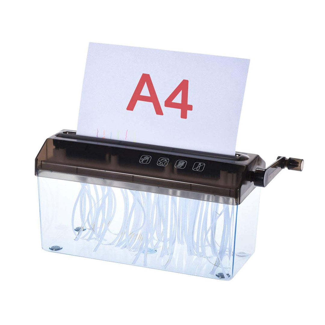 Malayas A4 22,9 cm Aktenvernichter geschreddertes Papier Manueller Hand-Papierschredder Dokumentenda