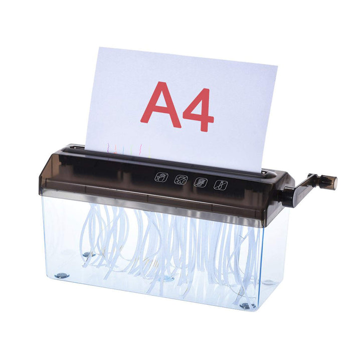 Malayas A4 22,9 cm Aktenvernichter geschreddertes Papier Manueller Hand-Papierschredder Dokumentenda