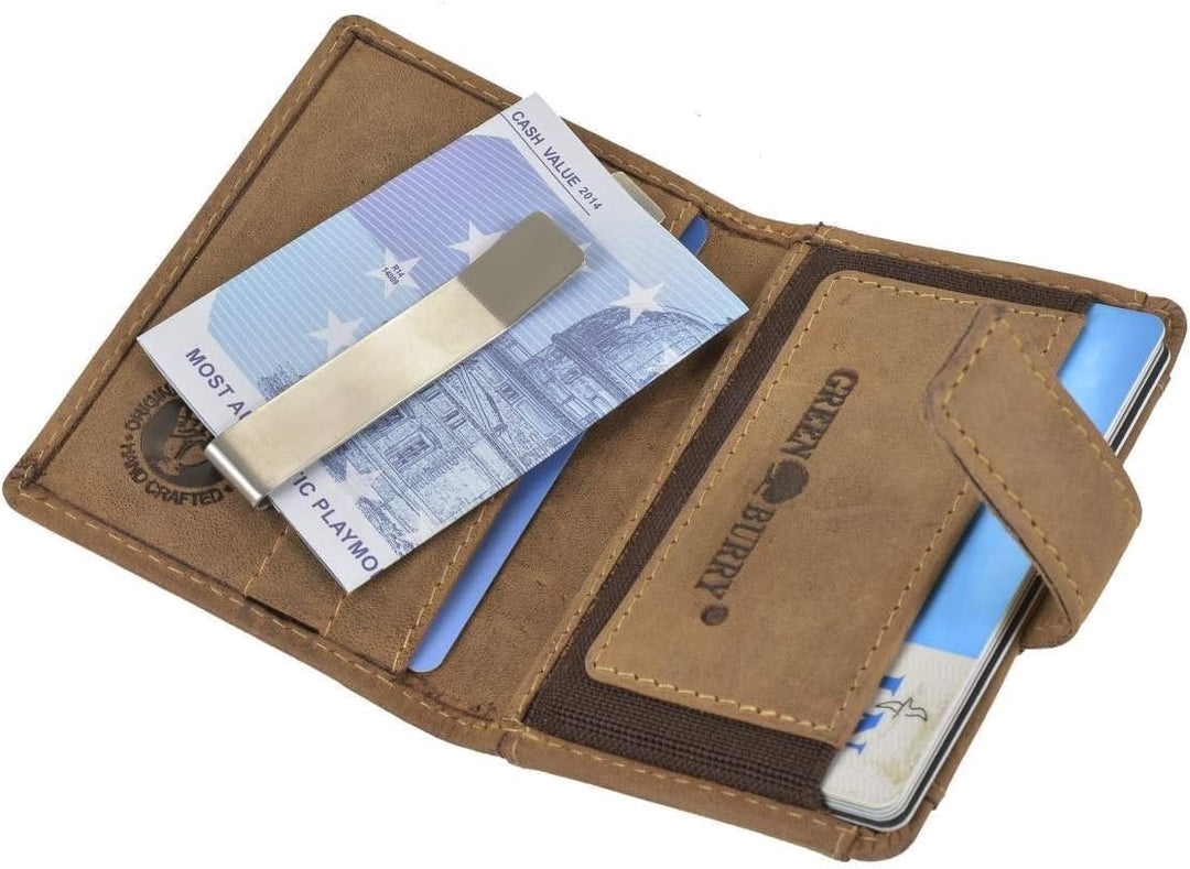 Greenburry Vintage Geldbörse RFID Leder 7 cm