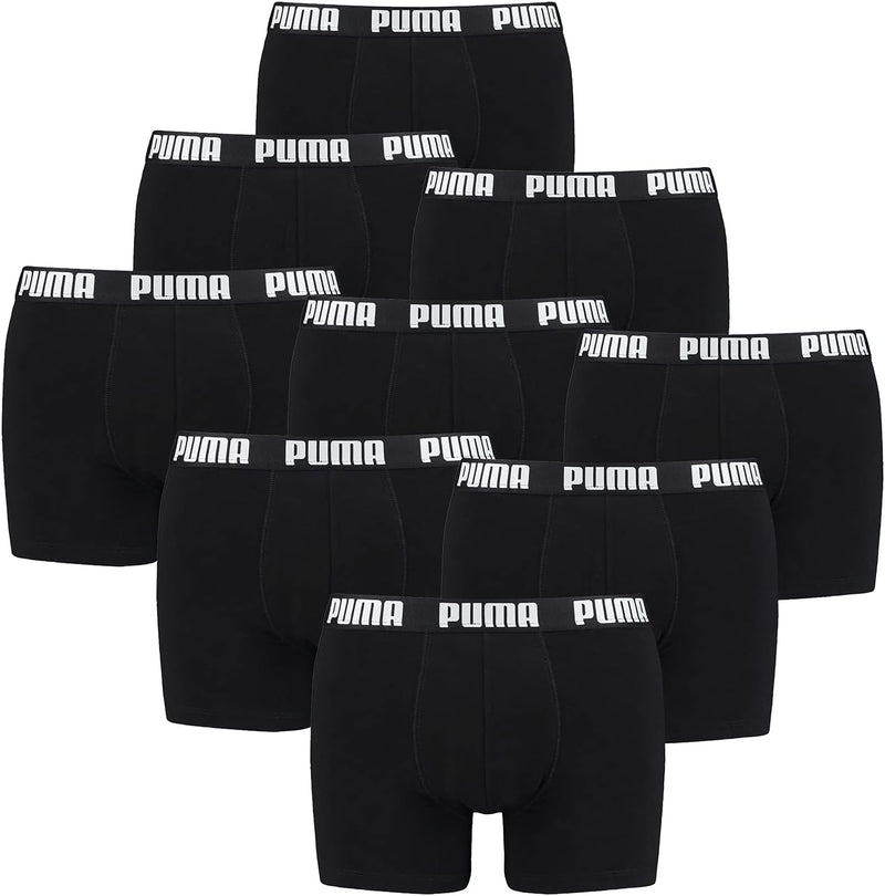 PUMA Herren Boxershorts (3er Pack) S 001 - Black, M