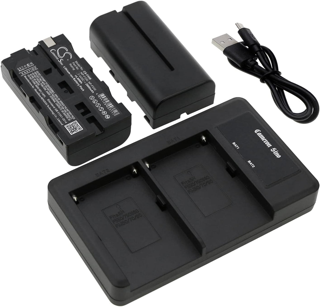 TCTK Ladegerät Kompatibel mit [Video Devices] 4K Recording Monitors, PIX 240i, PIX-E, Sound Devices