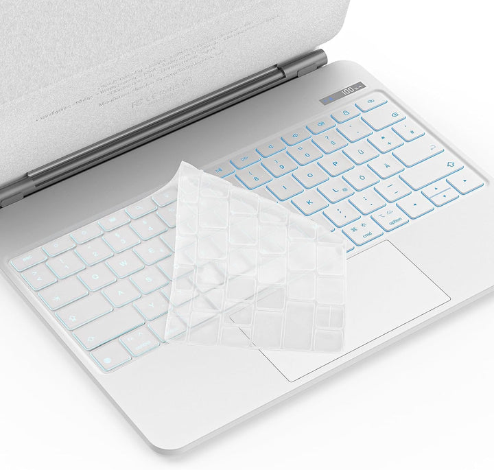 Bettdow für iPad Air 6.Gen 13" M2 2024/ iPad Pro 12.9" Tastatur Hülle, Schwebendes Magnetisches Desi