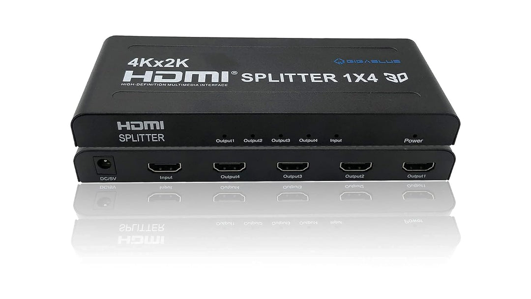 GigaBlue Ultra 4K *HDMI 1.4* Splitter 4K 30Hz für TV, Reciever, Konsole u.v.m. (Splitter 1 IN 4 OUT)