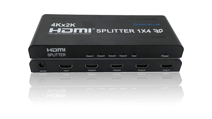 GigaBlue Ultra 4K *HDMI 1.4* Splitter 4K 30Hz für TV, Reciever, Konsole u.v.m. (Splitter 1 IN 4 OUT)