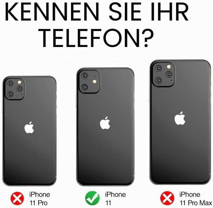 Encased Wallet Hülle für iPhone 11 mit Kartenfach – Ultra Durable Schutzhülle Handyhülle Stossfest C