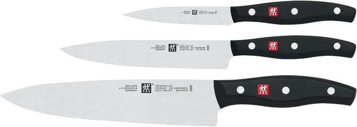 ZWILLING Messer-Set, 3-tlg., Spick-/Garniermesser, Fleischmesser, Kochmesser, Rostfreier Spezialstah