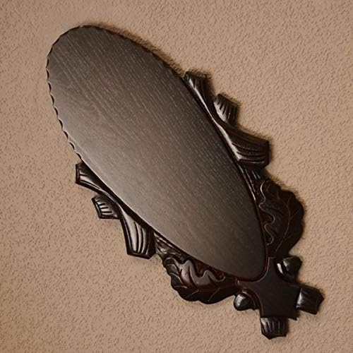 Trophäenschild geschnitzt sehr gross Rothirsch Geweih Hirschgeweih AF H55 cm