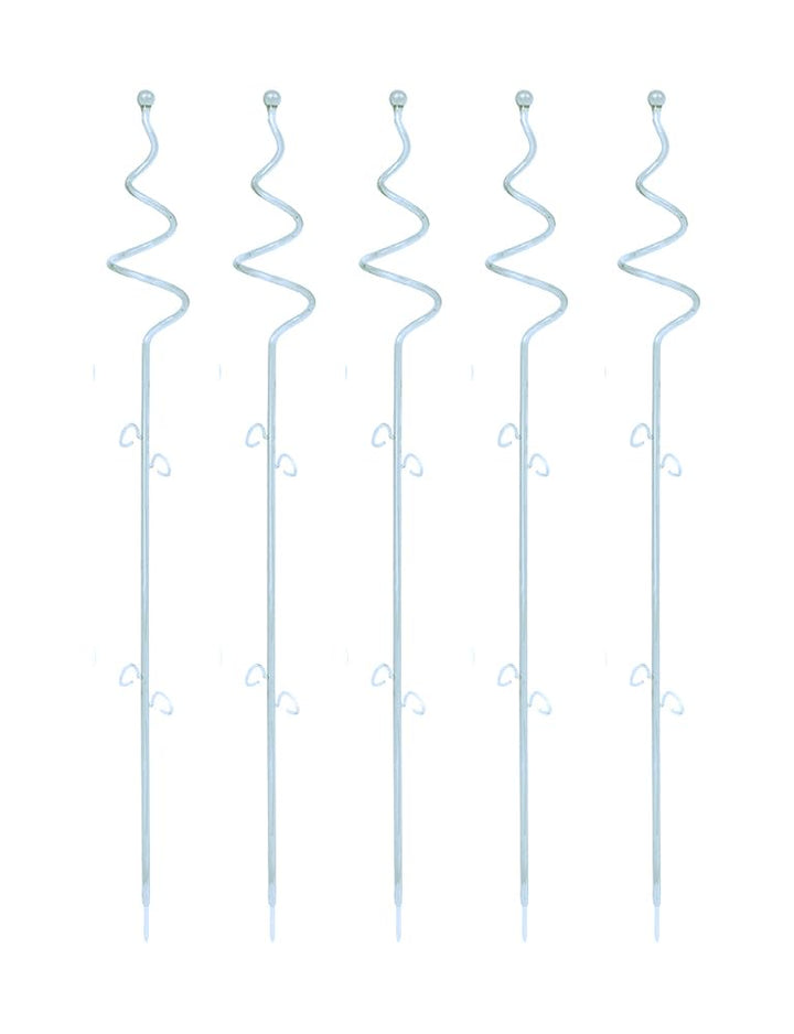 Tymar Orchideenstab, Orchideenunterstützung Kunststoff (58,5 cm, Transparent-Spiral) 58,5 cm Transpa