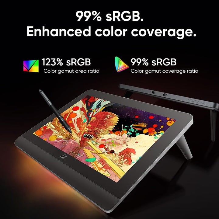 XPPen Grafikdisplay Artist 14 Gen.2 mit 16K X3 Pro Stift, 14 Zoll Display,Pen Tablet zum Zeichnen, 3