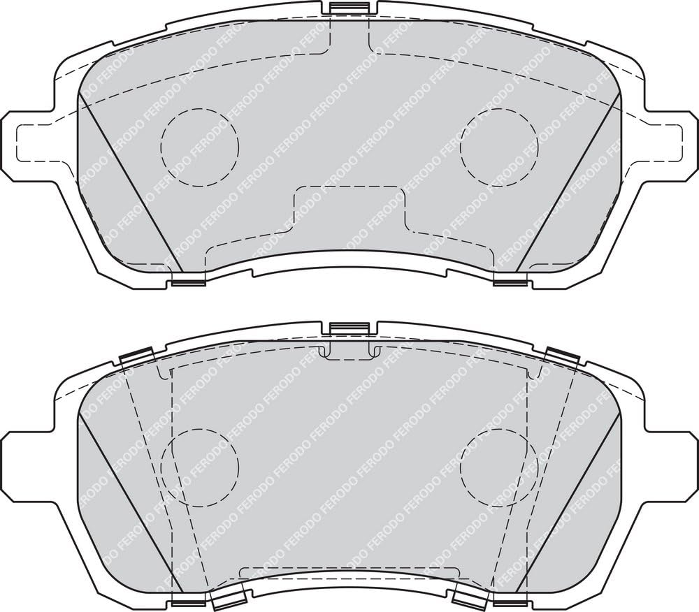 Ferodo FDB4179 Bremsbelagsatz, Scheibenbremse - (4-teilig) - (4 Stück)